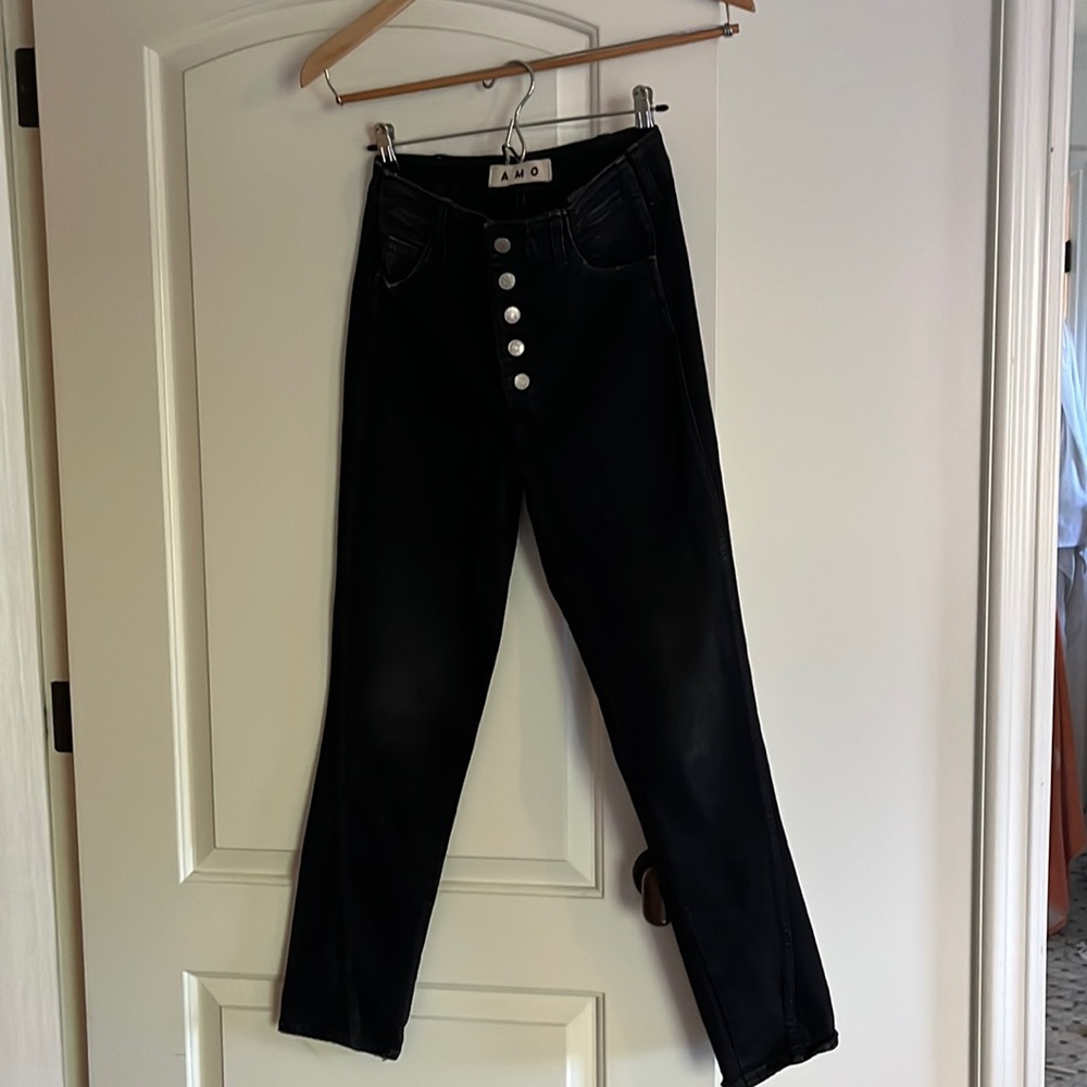 Amo black high rise jeans